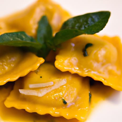 Savory Butternut⁣ Squash Ravioli in Sage Brown Butter Bliss