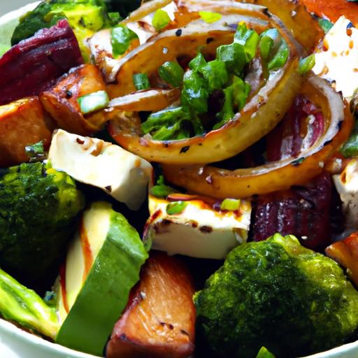 Savor the flavor:⁣ Ultimate Halloumi & Veggies‍ Power Bowl
