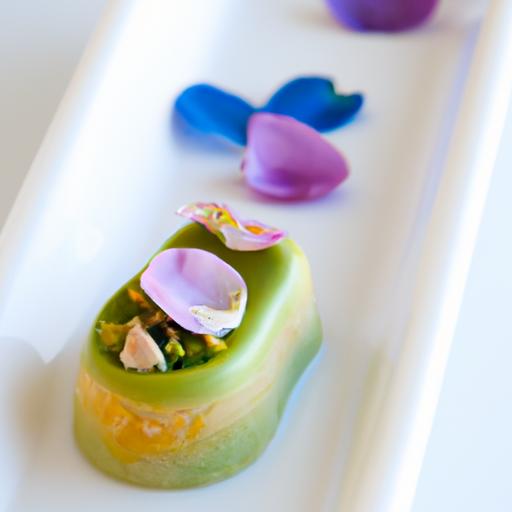 Elegant pistachio Financier Meets Delicate Rosewater ‌Gelée