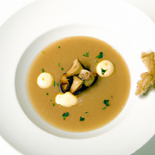 Decadent Chestnut Soup with Silky ⁣Foie Gras Foam Delight