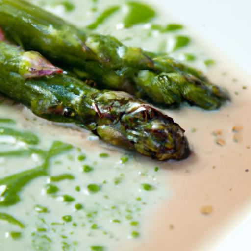 Elevate Your Greens: Grilled Asparagus with Hollandaise ​Foam