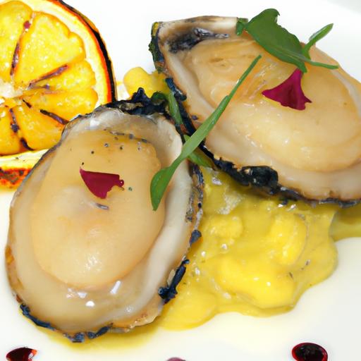 Savor Seared King Oyster 'Scallops' with Saffron Risotto delight