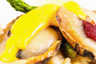 Savor Seared King Oyster ‘Scallops’ with Saffron Risotto Delight