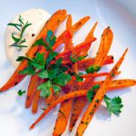 Fiery Flavors: Roasted Heirloom Carrots with Harissa Yogurt