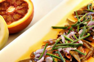 Bright Bites: Shaved Fennel, Orange & Olive Tapenade Dish