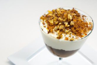 Chilled Espresso Parfait with Crunchy Amaretto Crumbs