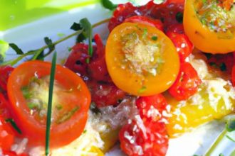 Savor Summer: Confit Cherry Tomatoes over Herbed Polenta