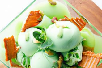 Crunchy Sesame Brittle Meets Creamy Matcha Ice Cream Delight