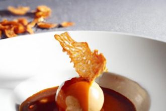 Decadent Chestnut Soup with Silky Foie Gras Foam Delight